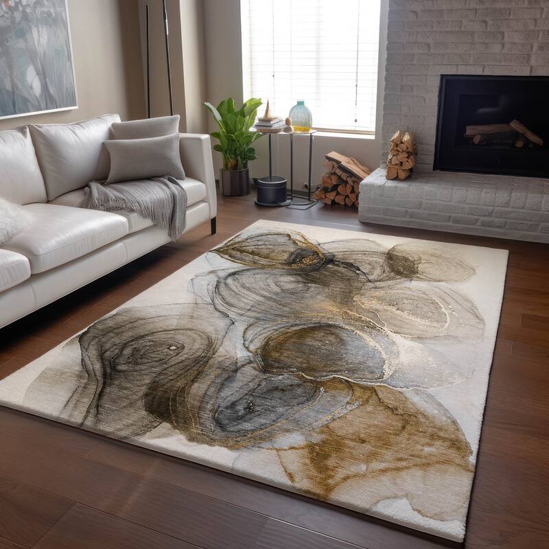 Premium Washable Super Soft Abstract Contemporary Mayfield Rug