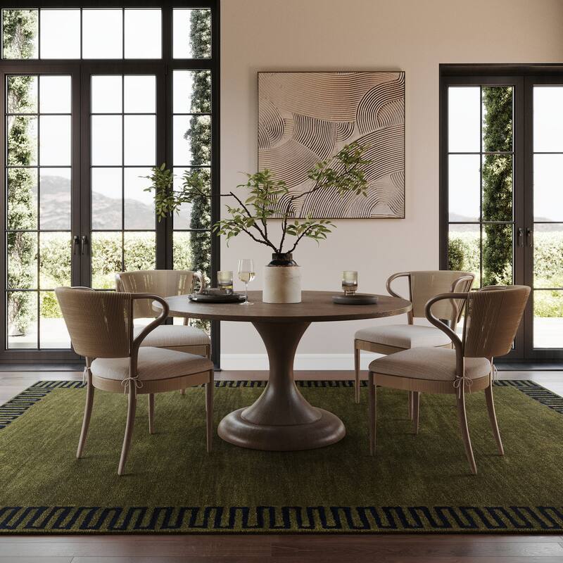 Nuloom Renata Fleuron Bordered Wool Rug