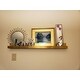 Porch & Den Bear Solid-colored Wood Modern Floating Wall Shelf Picture Frame Holder Ledge