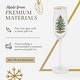 preview thumbnail 4 of 5, Spode Set of 4 Christmas Tree Champagne Flutes - 2.75" D x 10.25" H