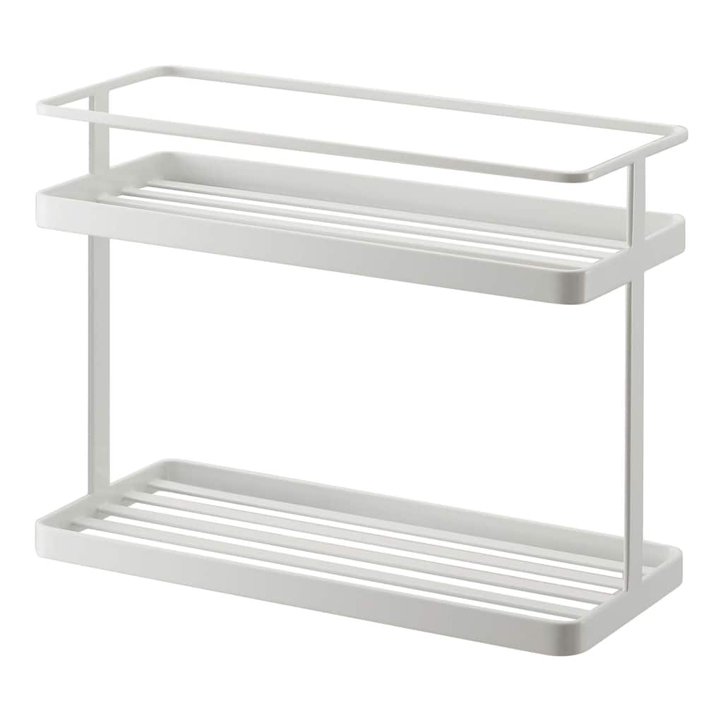 Yamazaki Home Countertop Organizer Rack, Steel, Holds 13 lbs - L 4.72 x W 11.02 x H 8.27 inches