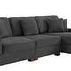 preview thumbnail 110 of 132, 118" W Corduroy L-shape Modular Sectional Sofa with Pillows