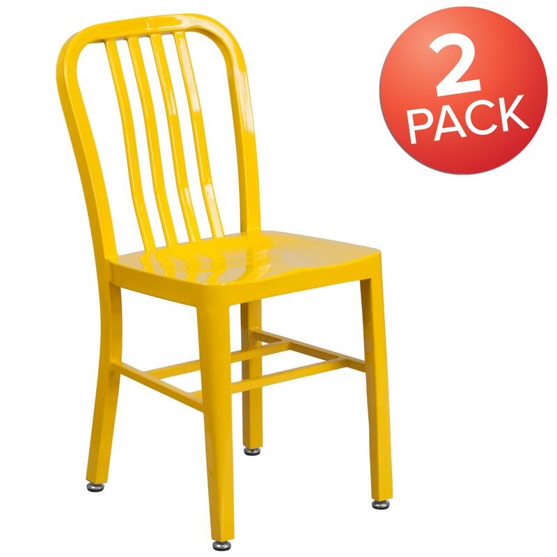 2 Pack Metal Indoor-Outdoor Chair