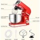 preview thumbnail 27 of 36, 3.2Qt Stand Mixer, 6-Speed Lightweight Kitchen Mixer with Whisk, Hook