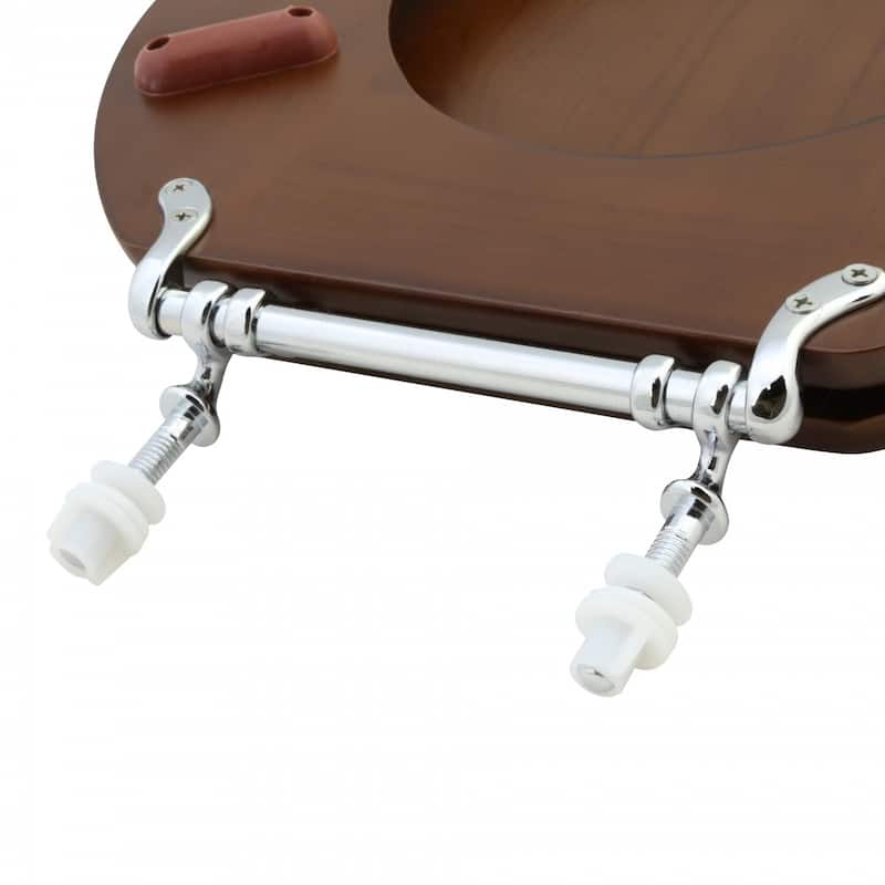 Solid Brass Toilet Seat Hinge Replacement with Chrome Finish Adjustable Toilet Seat Hinges with Hardware