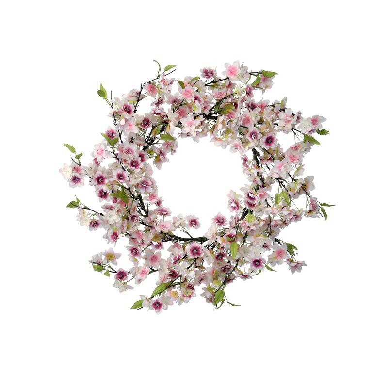 24" Cherry Blossom Wreath