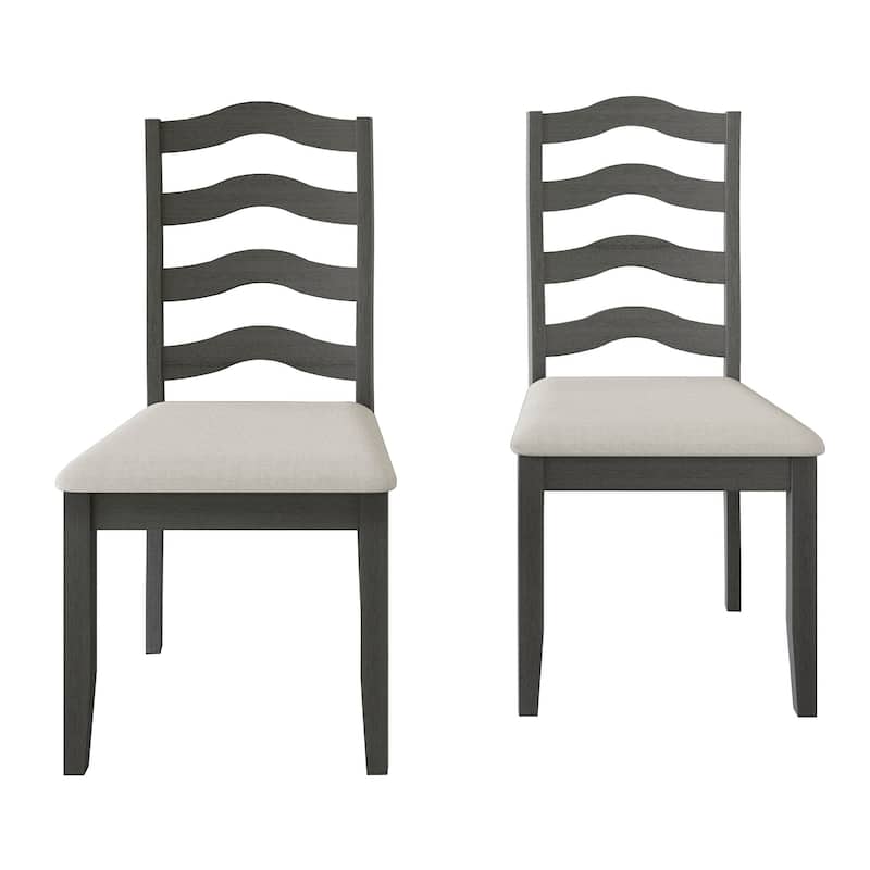 CraftPorch Sophistique Wooden Dining Chairs (Set of 2) - N/A - Grey