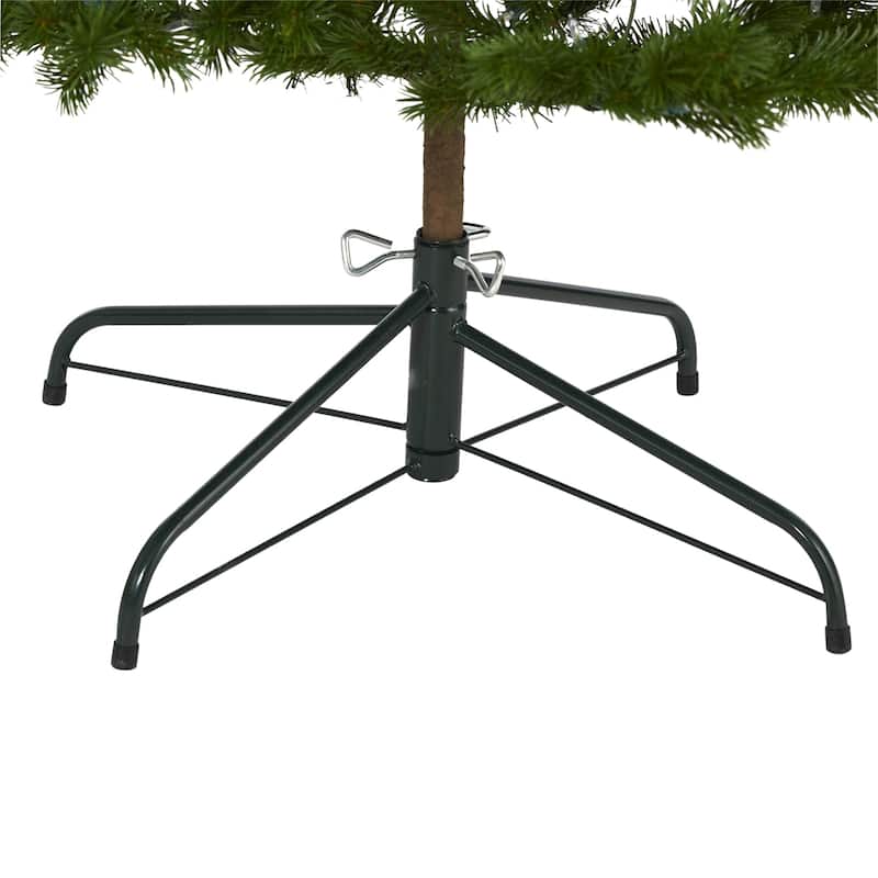 6.5ft. Spruce Artificial Christmas Tree with 200 Warm Multifunction LED Lights and 265 Branches - Festive X-Mas Glow