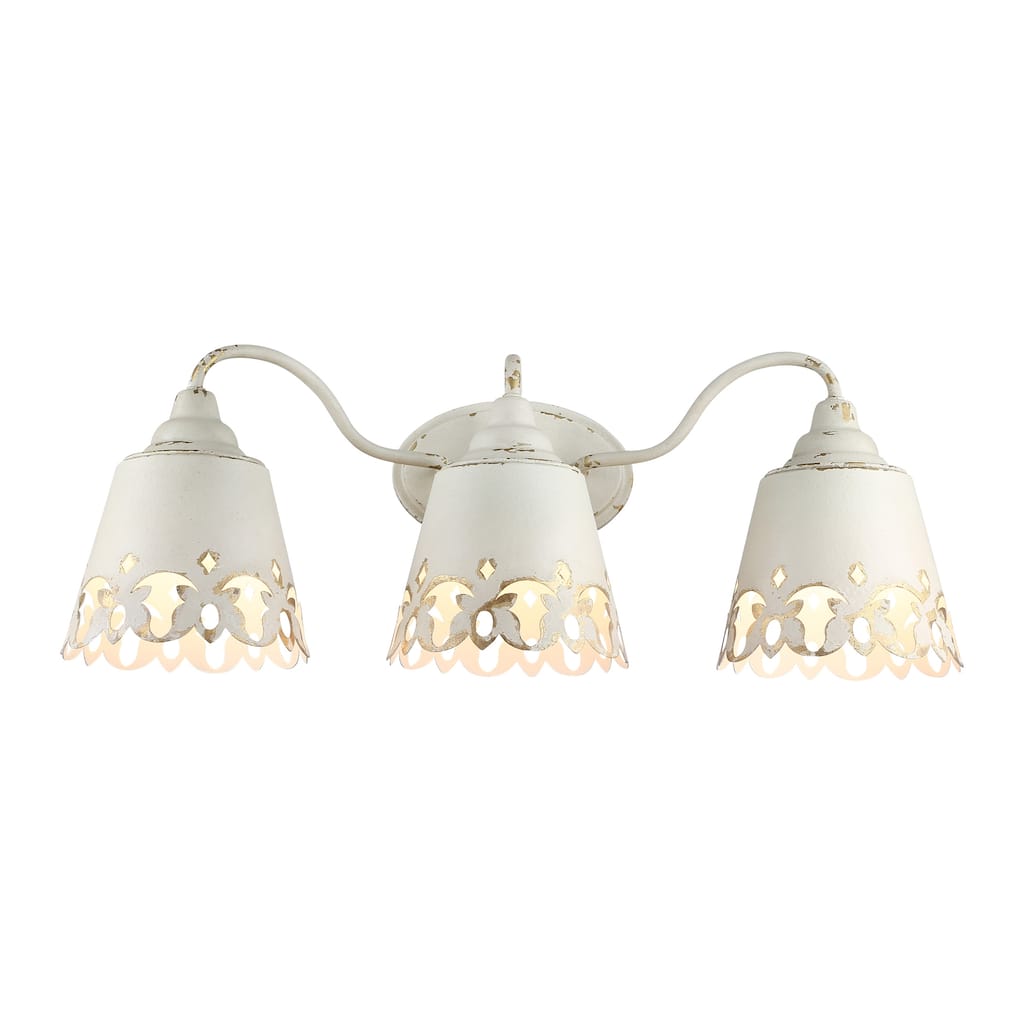 Wry Lighting Eloise 3-light Vanity in Antique Ivory