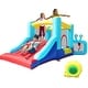 preview thumbnail 1 of 4, Bounce House, Inflatable Bouncer Jumping House with Blower, Kids Party Theme Bouncy Castle, Basketball Hoop, Football Playing Kids