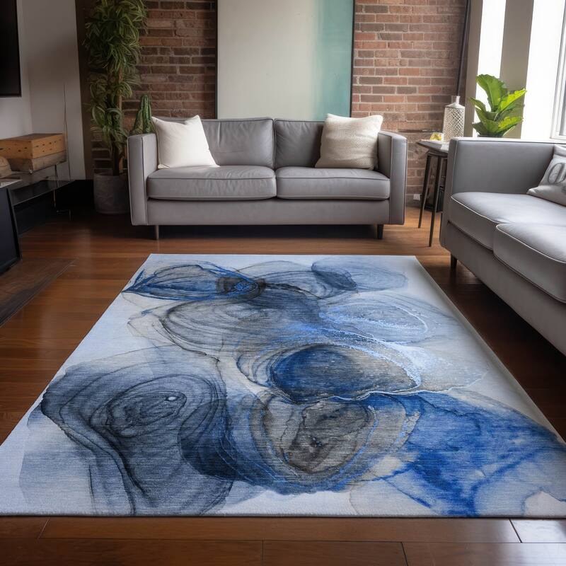 Bax Contemporary Abstract Weather Resistant Classic Meets Modern Outdoor Rug