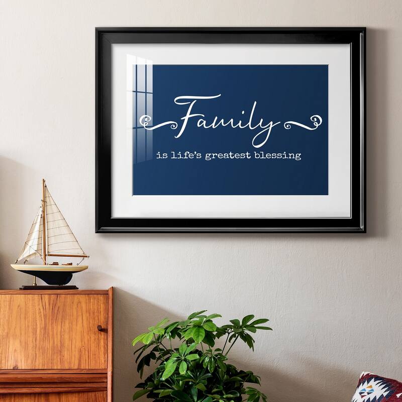 Family Greatest Blessing Premium Framed Print - Ready to Hang