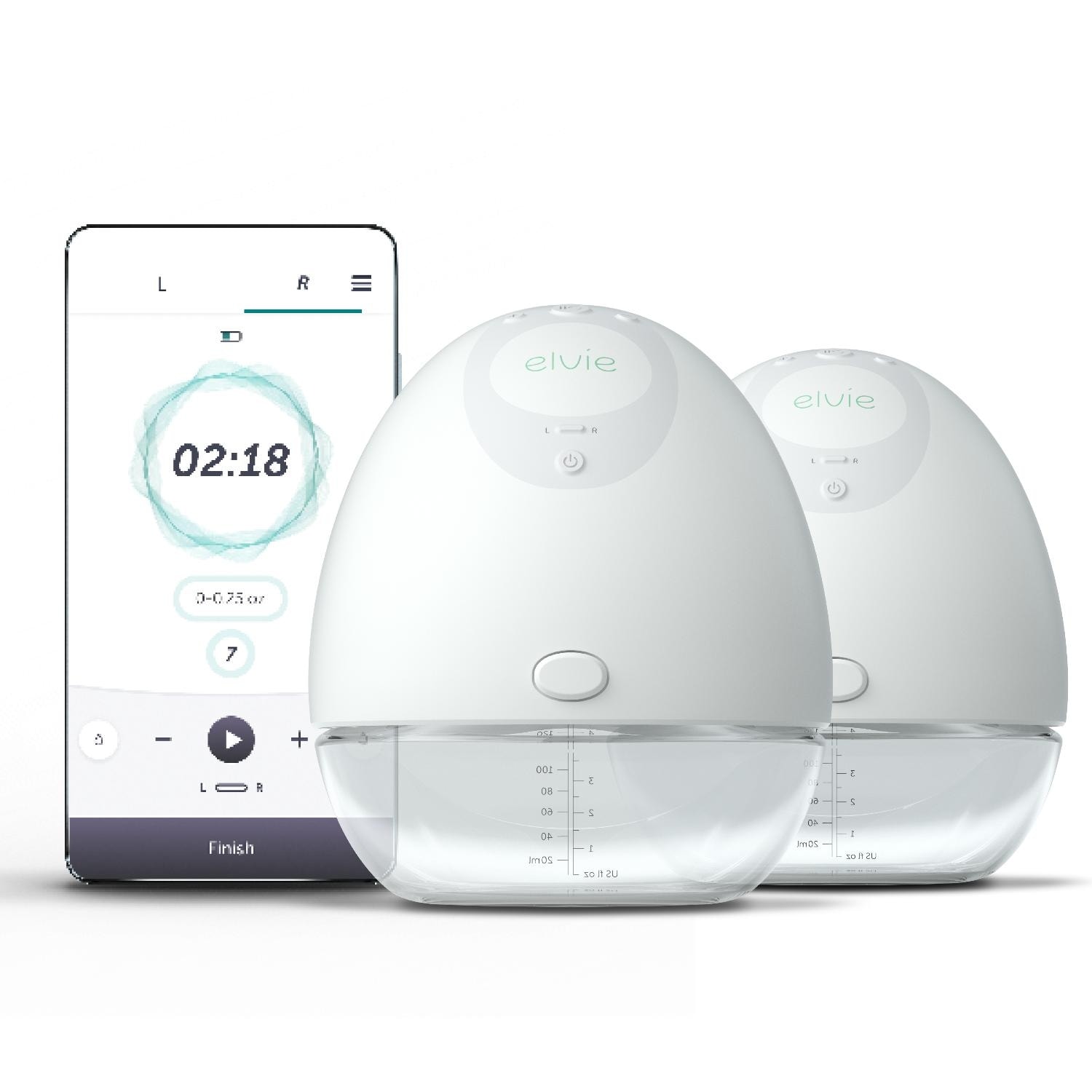 Elvie Pump - Wearable Portable Double Electric Breast Pump with App