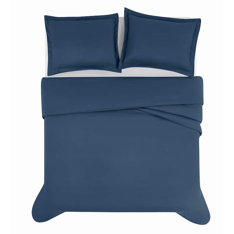 Truly Soft Everyday Solid 3 Piece Duvet Cover Set