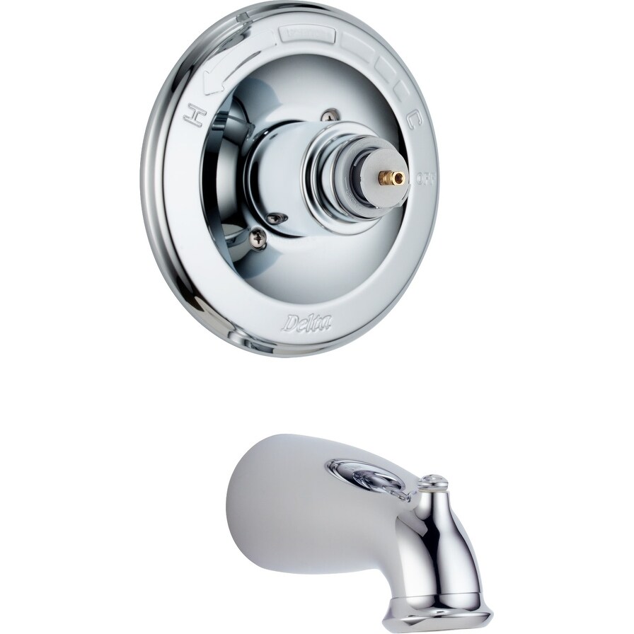 Shop Delta T14178lhp Leland Wall Mounted Bathtub Faucet Only Trim Package With Monitor Valve Technology Chrome Overstock 16449231