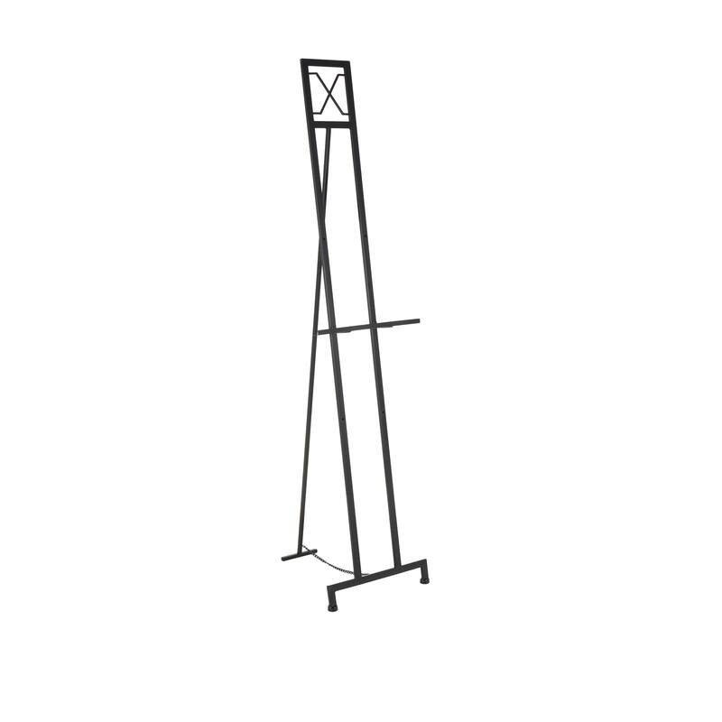 Black Metal Tall Adjustable Floor 3 Tier Display Easel