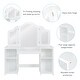 preview thumbnail 6 of 20, Costway Vanity Table Set Makeup Dressing Kids Girls Study Table Tri - See Details