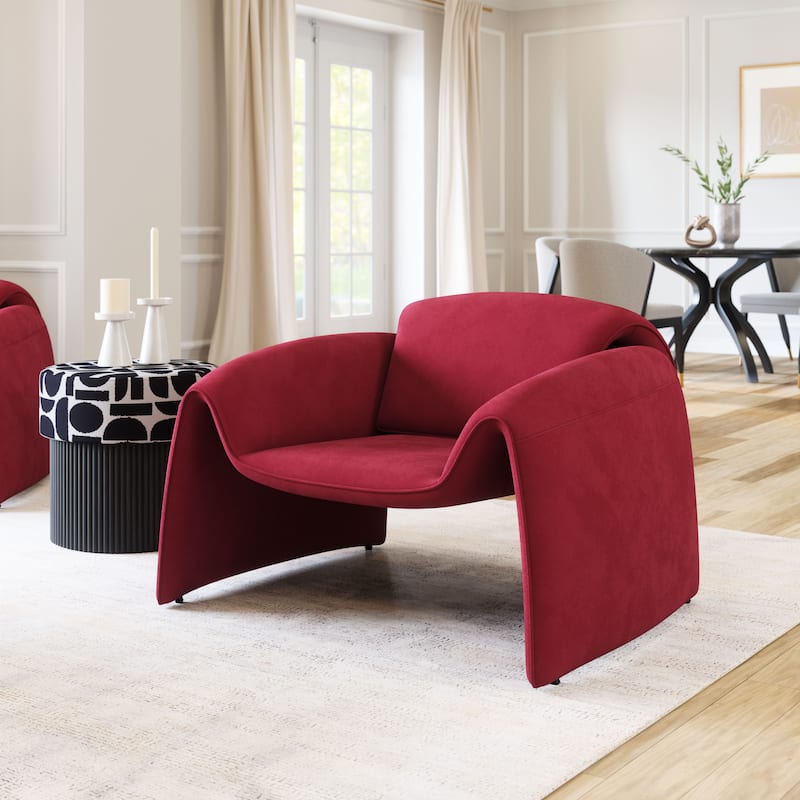Horten Accent Chair Red - Red