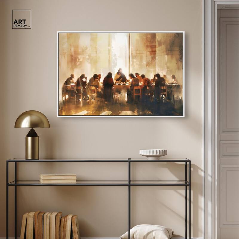 Supper in His Light Canvas by Art Remedy