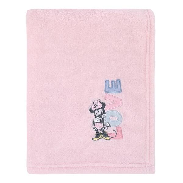 slide 2 of 4, Disney Minnie Mouse Lovely Little Lady Baby Blanket