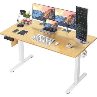 Electric Height Adjustable Standing Desk with Memory Presets and Dual ...