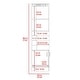 preview thumbnail 7 of 40, TUHOME Syrah Corner Bar Cabinet with 2-Doors and 8 Cubbies - N/A