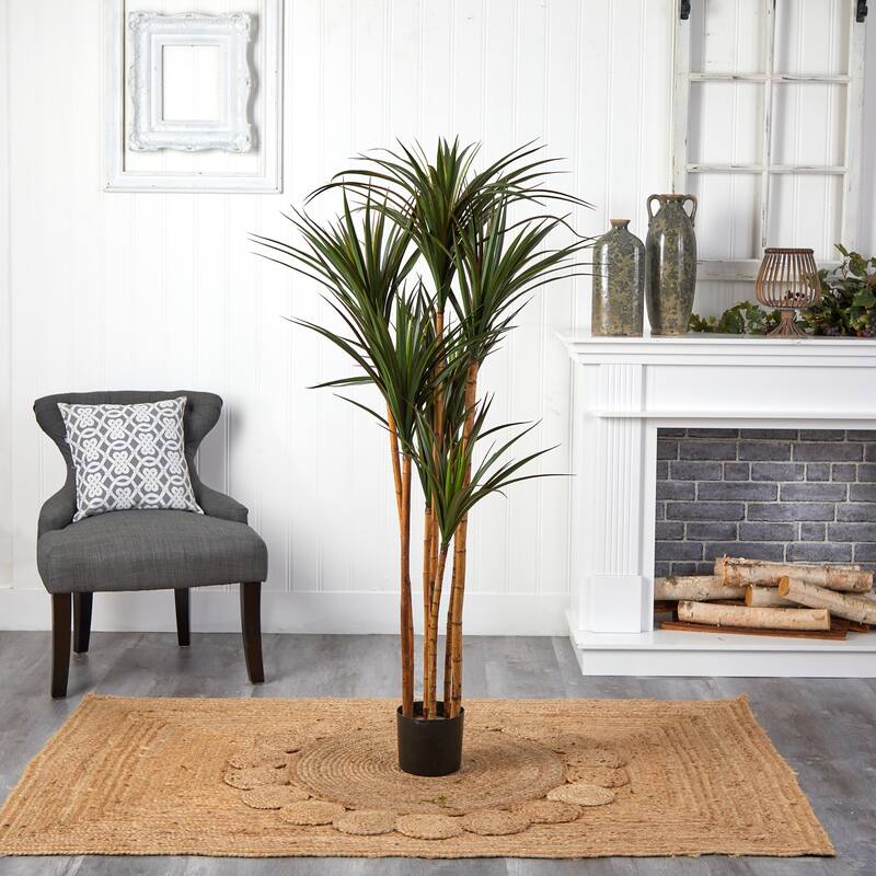 5.5' Giant Yucca Artificial Tree UV Resistant - Green