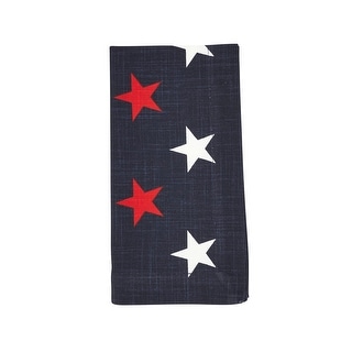 Patriotic Stars Napkin (Set of 4) - Americana Star Pattern Table Linen for Memorial Day, Fourth of July & Everyday Entertaining