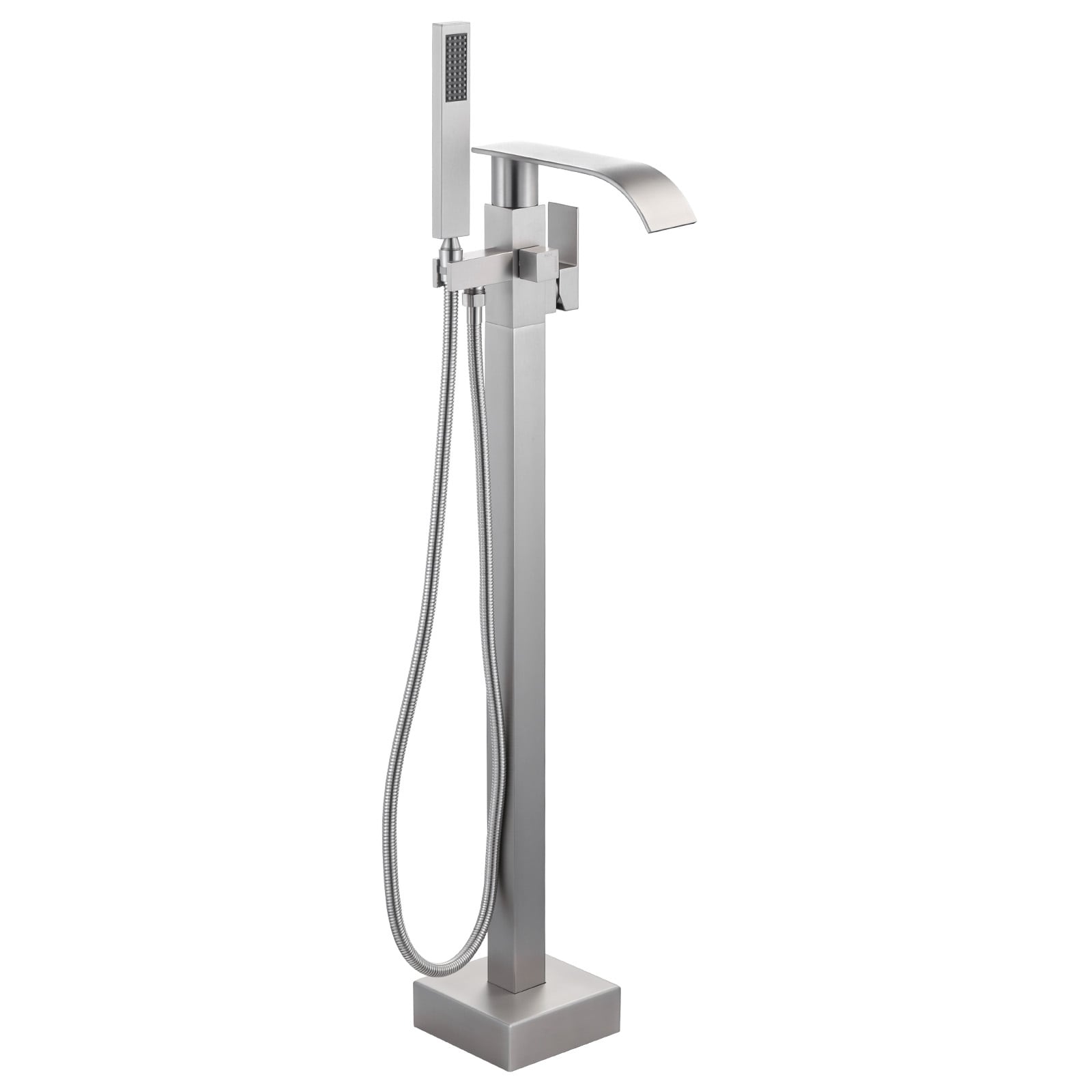 WOWOW Waterfall Single-Handle Freestanding Tub Faucet with Handshower