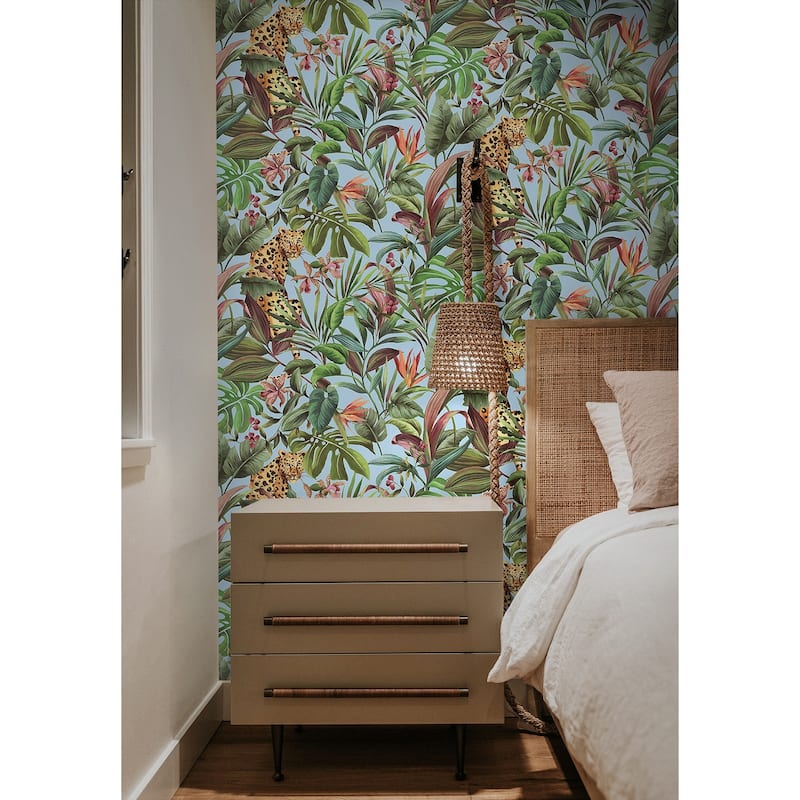 Daisy Bennett Designs Tropical Leopard Peel and Stick Wallpaper