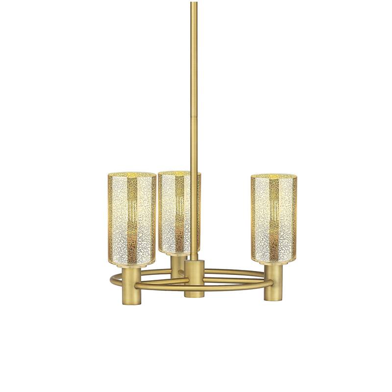 Innovations Lighting 434-3CR-11-18 Crown Point Pendant Crown Point 3 - Brushed Brass / Mercury
