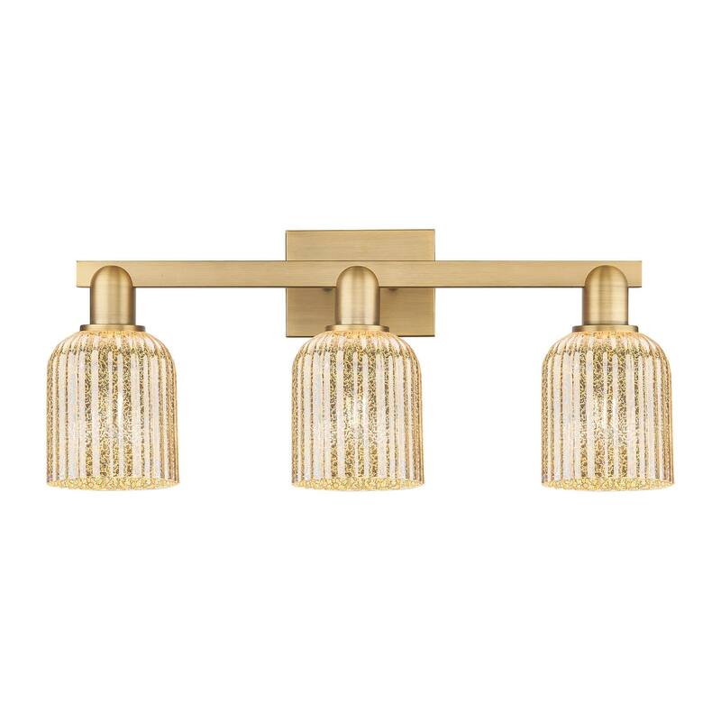 Innovations Lighting 716-3W-11-24 Bridal Veil Vanity Bridal Veil 3 - Brushed Brass / Mercury