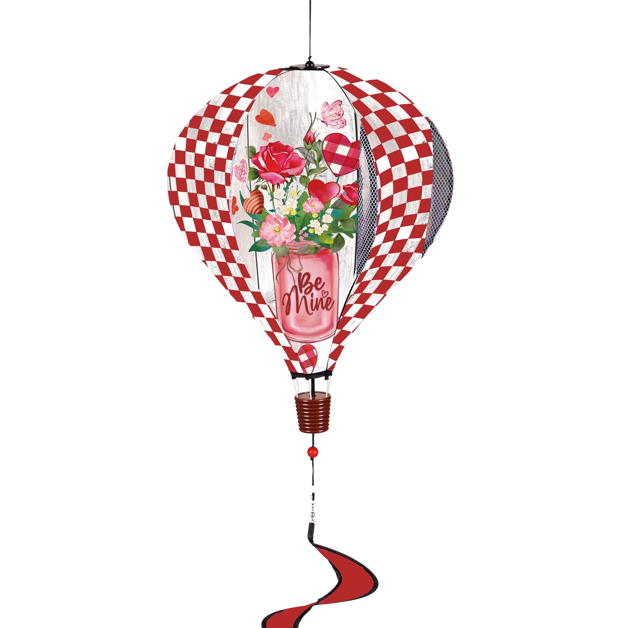 55 in. Be Mine Mason Jar Balloon Spinner