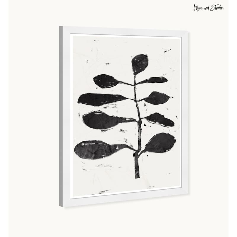 Wynwood Studio Noir Branch Framed Boho Minimalist Abstract Prints