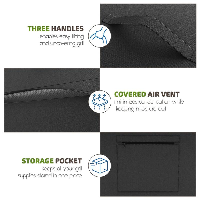 Empyrean Heavy Duty Waterproof Barbeque 600D Gas Grill Cover - BBQ Cover, UV & Fade Resistant