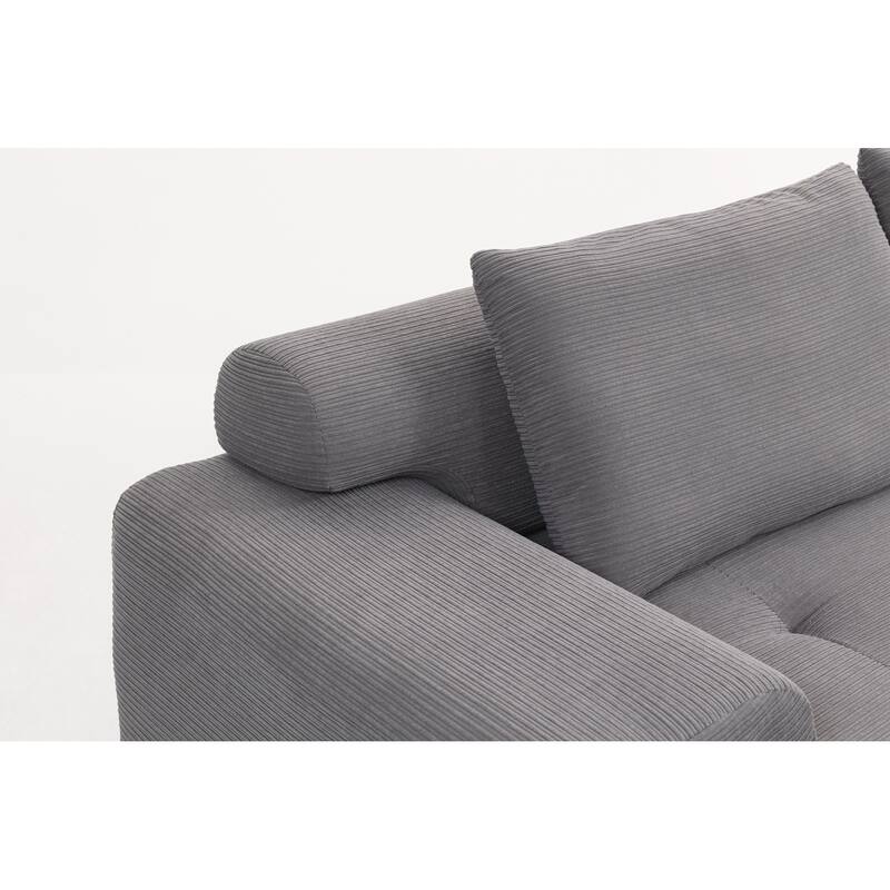 L-Shaped Sectional Couches for Living Room with Memory Foam