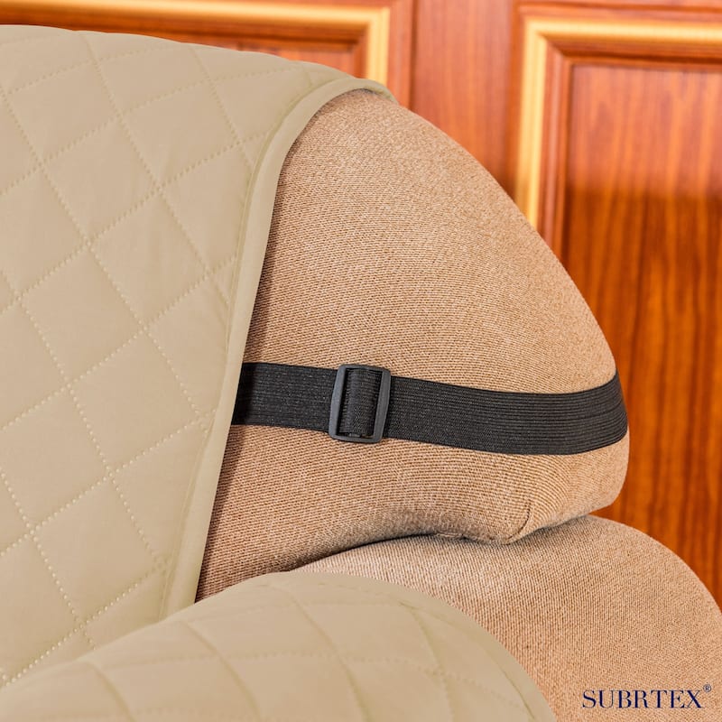 Subrtex Armchair Reversible Couch Cover Quilted Slipcover Furniture Protector