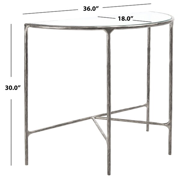 (税込) SAFAVIEH Couture 36 - Table Console Metal Forged Jessa 事務机・学習机