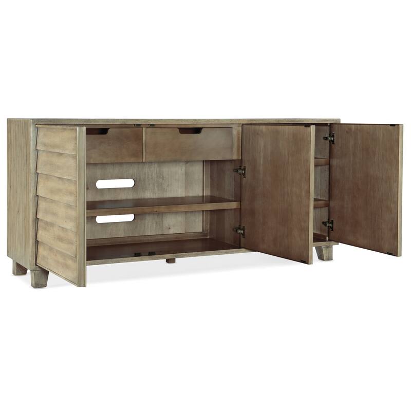 Hooker Furniture Surfrider 76" Wide Coastal Casual Luxury Credenza