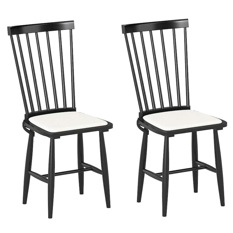 Costway Dining Chairs Set of 2/4 with Removable Seat Cushions for - 2 PCS - Set of 2