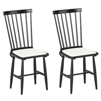 Costway Dining Chairs Set of 2/4 with Removable Seat Cushions for