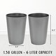 preview thumbnail 12 of 60, HOLD N’ STORAGE - Set of 2 Small Trash Can with Open Top for Compact and Tight Spaces – 1.58 Gallon Capacity