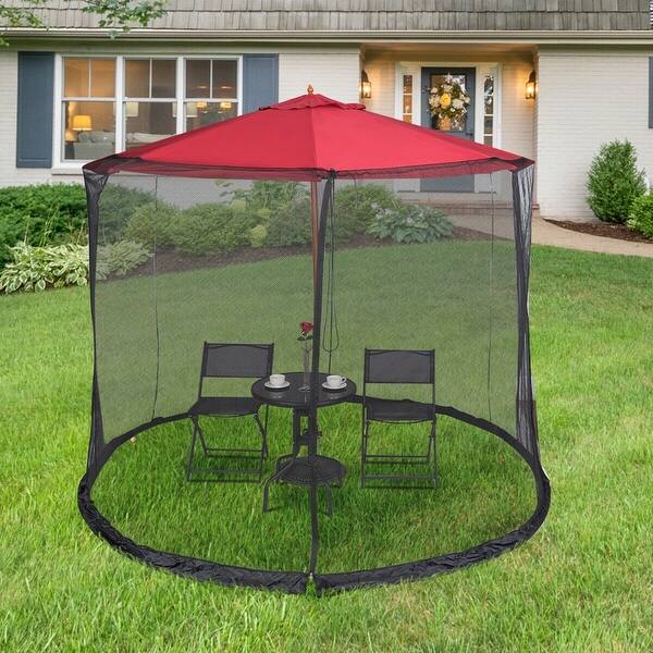 casainc patio umbrella CASAINC 15-ft Steel Red No-tilt Garden Patio Umbrella with Lights and Base  WF-OP70097WN at Lowes.com