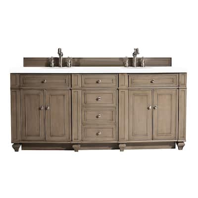 James Martin Vanities 157-V72-3WZ Bristol 72" Free Standing Double