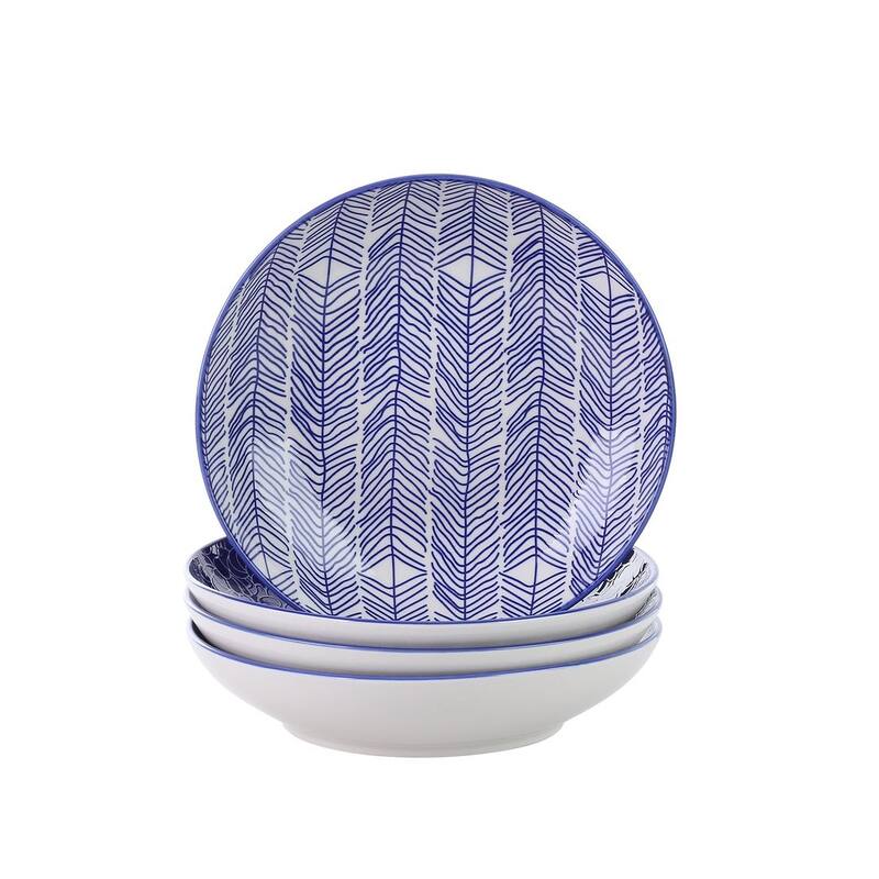 vancasso Macaron 4-Piece Multi-Color Dinner Plates Dessert Soup Plates