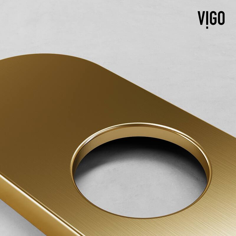 VIGO 5.5" L Bathroom Deck Plate in Matte Brushed Gold