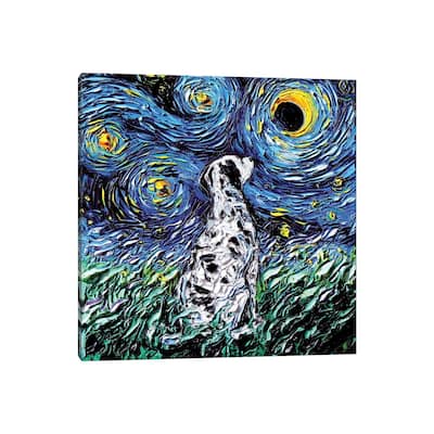 iCanvas "Dalmatian Night" by Aja Trier Canvas Print
