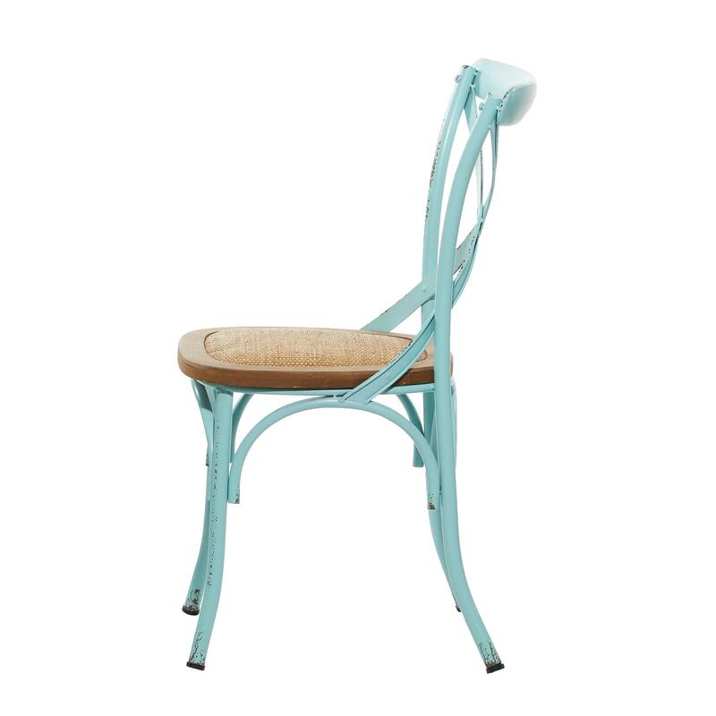 Metal Farmhouse Dining Chair (Set of 2) - 20 x 20 x 35