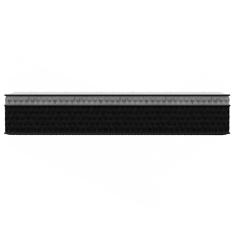14 inch Copper Cool Hybrid Memory Foam Mattress with Individually Wrapped Coil System Mattress, White -Full - White/Black