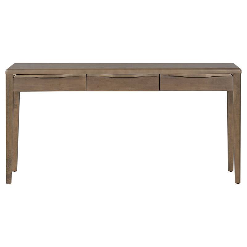 Farmhouse 60" Console Table,Entryway Table with 3 Drawers for Stylish Entryway Organization - Brown